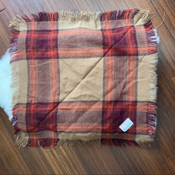 Autumn Leaves Vintage Wool Knit Scarf - Picture 8 of 9